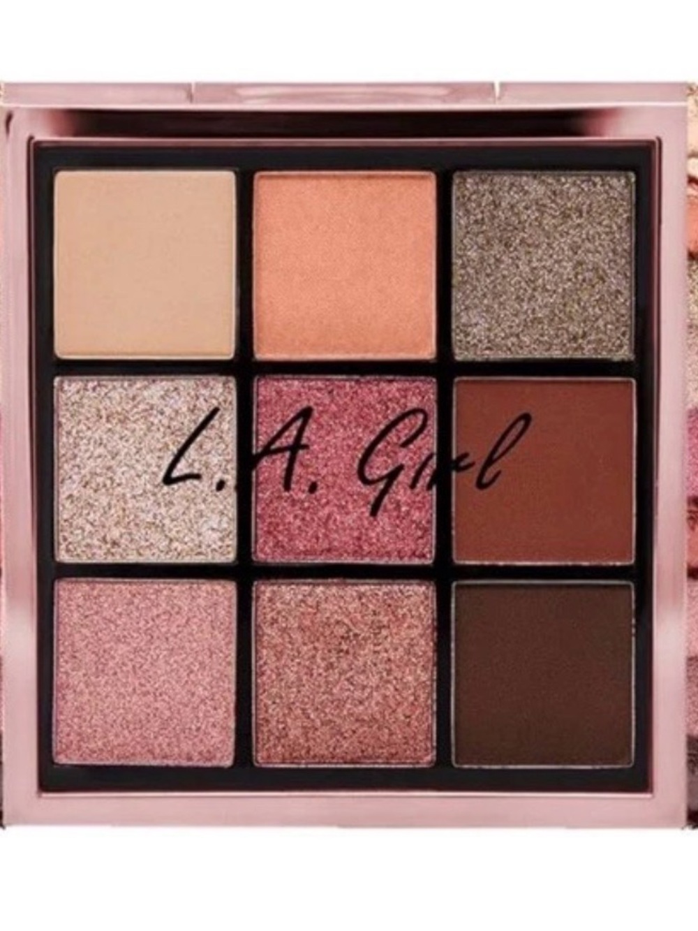 9‑Shade Rose & Pink Eyeshadow Palette